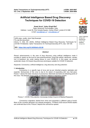 基于人工智能的 COVID-19 检测药物发现技术 ​ ■ ​ 120